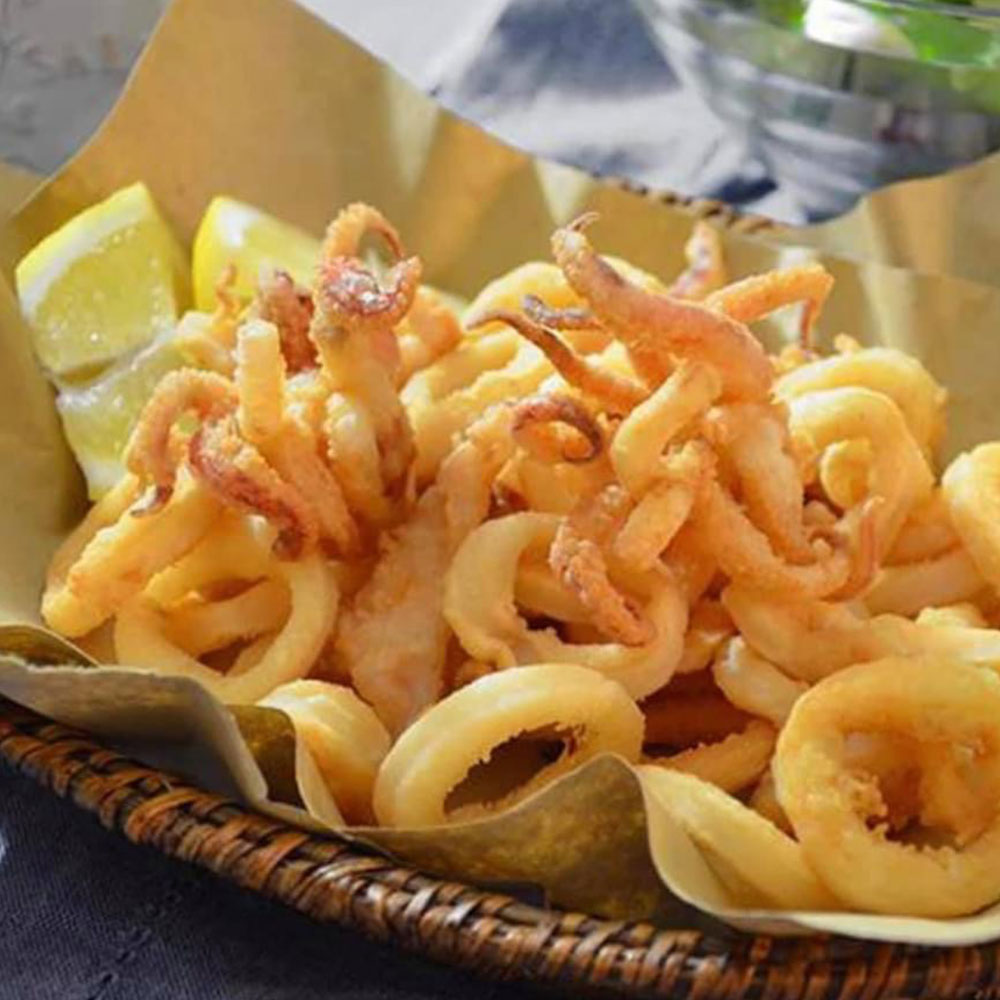 Calamari fritti mit Zitrone
